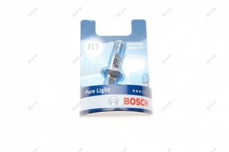 Лампа розжарювання H1 12V 55W P14,5s PURE LIGHT Bosch 1 987 301 005