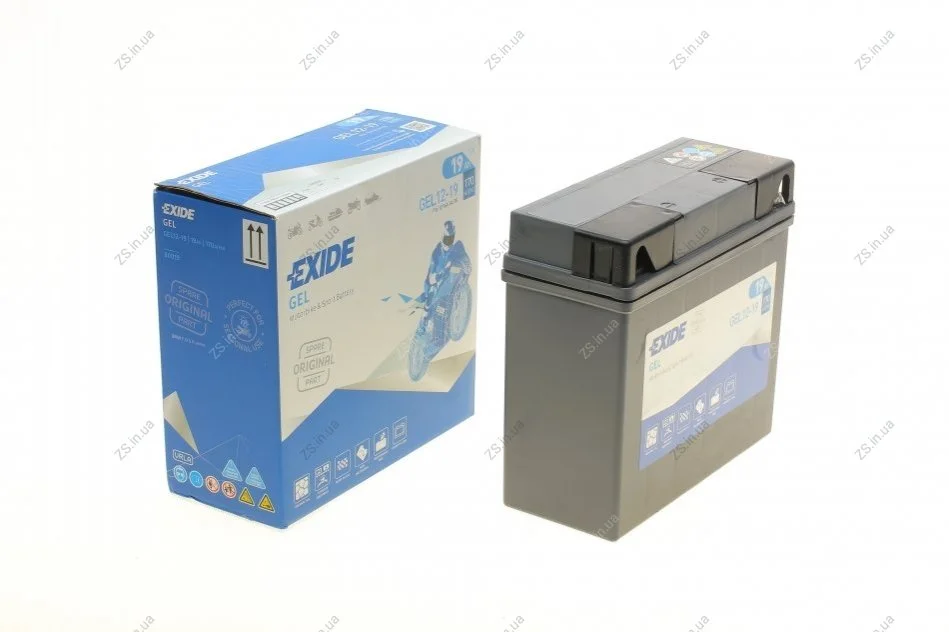 Аккумулятор 19 (20h)Ah-12v Exide GEL (185х80х170),R,EN170 EXIDE GEL12-19 (фото 1)