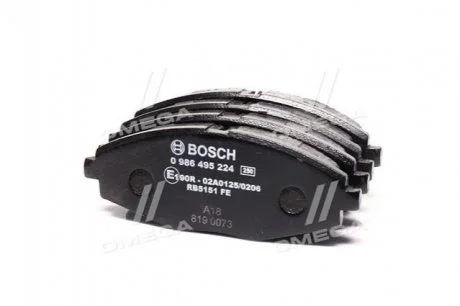 Фото 1 - колодка гальм. DAEWOO LANOS 1.5, MATIZ передн. Bosch 0 986 495 224 Колодка гальм. DAEWOO LANOS 1.5, MATIZ передн. Bosch 0 986 495 224 (фото 1)