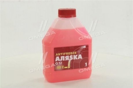 Антифриз Аляsка ANTIFREEZE-40 (красный) Канистра 1л/0,98кг АЛЯSКА 5524