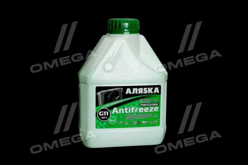 Антифриз Аляsка ANTIFREEZE-40 (зеленый) Канистра 1л/0,98кг АЛЯSКА 5063 (фото 1)