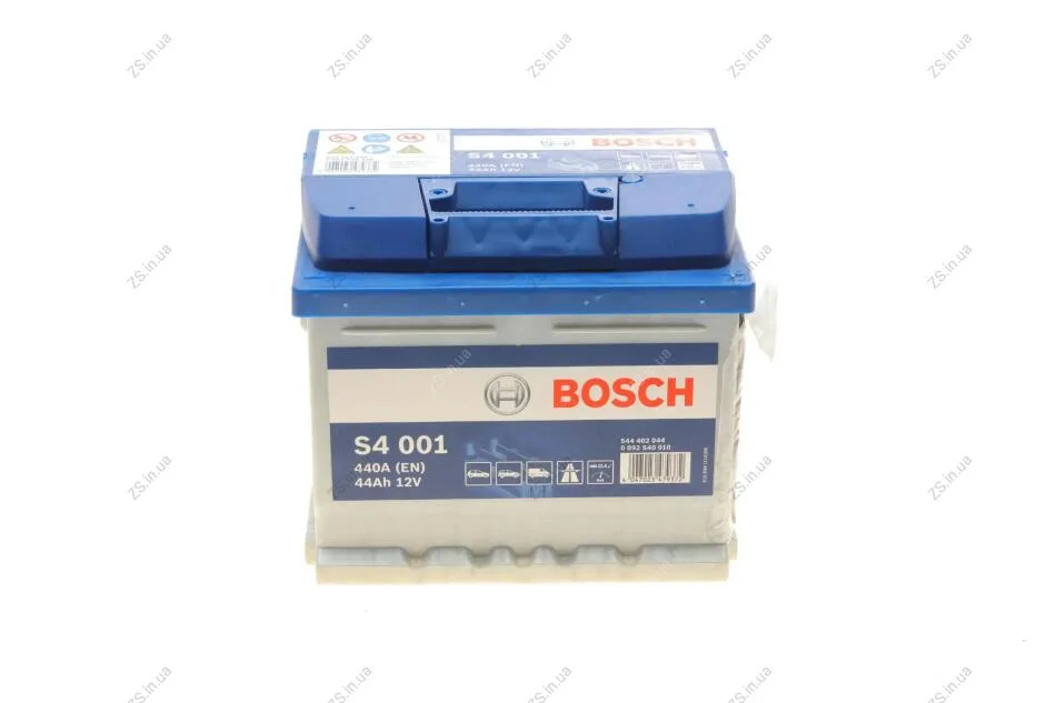 Акумулятор 44Ah-12v BOSCH (S4001) (207x175x175),R,EN440 Bosch 0092S40010 (фото 1)
