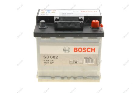 Аккумулятор 45Ah-12v (S3002) (207x175x190),R,EN400 Bosch 0092S30020