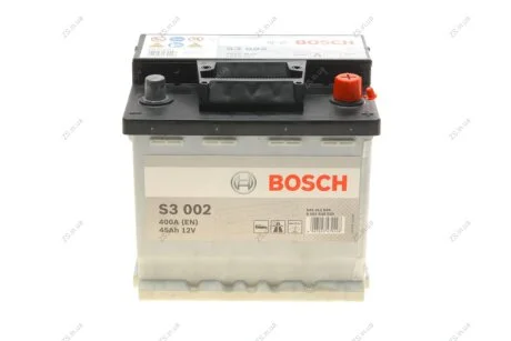 Акумулятор 45Ah-12v (S3002) (207x175x190),R,EN400 Bosch 0092S30020
