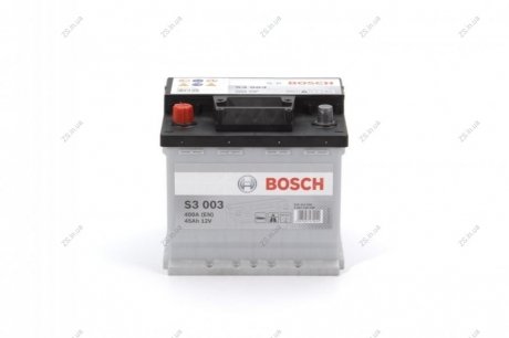 Акумулятор 45Ah-12v (S3003) (207x175x190),L,EN400 Bosch 0092S30030