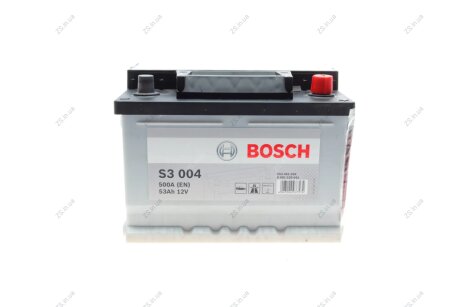 Аккумулятор 53Ah-12v (S3004) (242x175x175),R,EN500 Bosch 0092S30041