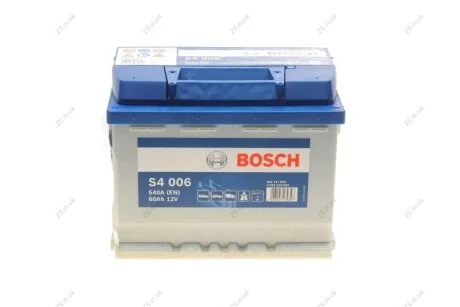 Акумулятор 60Ah-12v (S4006) (242x175x190),L,EN540 Bosch 0092S40060