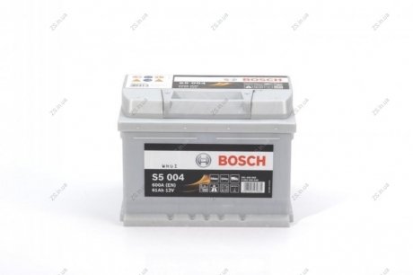 Акумулятор 61Ah-12v (S5004) (242x175x175),R,EN600 Bosch 0092S50040