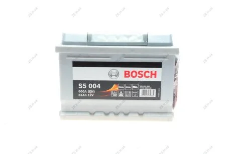Акумулятор 61Ah-12v (S5004) (242x175x175),R,EN600 Bosch 0092S50040
