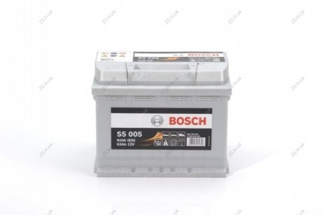 Аккумулятор 63Ah-12v (S5005) (242x175x190),R,EN610 Bosch 0092S50050