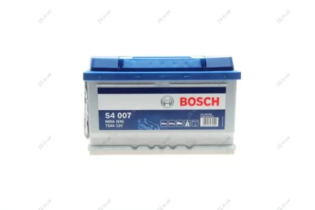 Аккумулятор 72Ah-12v (S4007) (278x175x175),R,EN680 Bosch 0092S40070