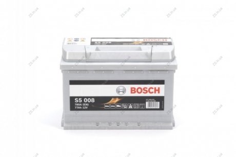 Акумулятор 77Ah-12v (S5008) (278x175x190),R,EN780 Bosch 0092S50080