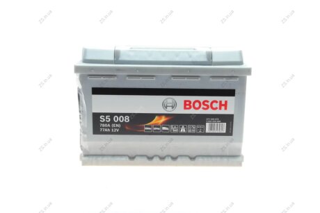 Акумулятор 77Ah-12v (S5008) (278x175x190),R,EN780 Bosch 0092S50080