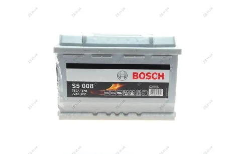Акумулятор 77Ah-12v (S5008) (278x175x190),R,EN780 Bosch 0092S50080