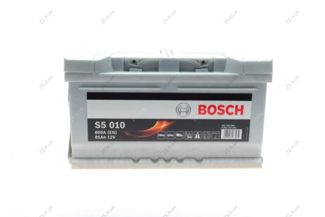 Аккумулятор 85Ah-12v (S5010) (315x175x175),R,EN800 Bosch 0092S50100