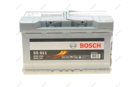 Акумулятор 85Ah-12v (S5011) (315x175x190),R,EN800 Bosch 0092S50110