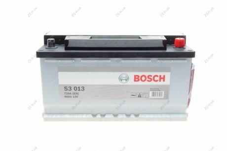 Акумулятор 90Ah-12v (S3013) (353x175x190),R,EN720 Bosch 0092S30130