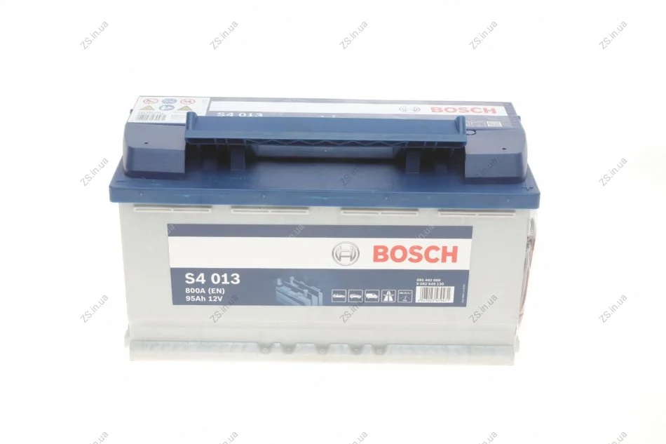 Акумулятор 95Ah-12v BOSCH (S4013) (353x175x190),R,EN800 Bosch 0092S40130 (фото 1)