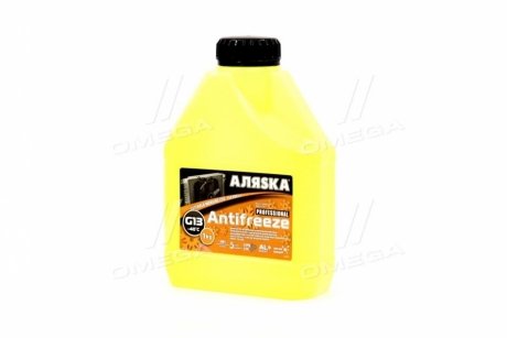 Антифриз ANTIFREEZE-40 (желтый) Канистра 1л/0,98кг АЛЯSКА 5369 (фото 1)