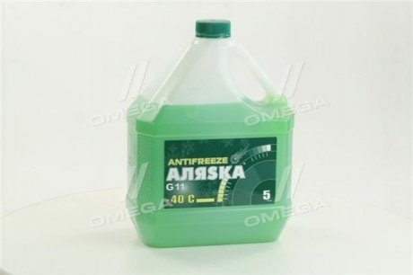 Антифриз ANTIFREEZE-40 (зеленый) Канистра 5л/4,9кг АЛЯSКА 5062