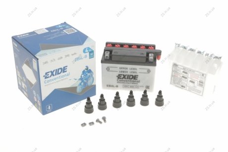 Аккумулятор 4Ah-12v (120х70х92) R, EN50 EXIDE EB4L-B