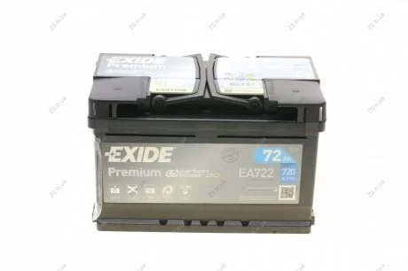Акумулятор 72Ah-12v PREMIUM (278х175х175),R,EN720 EXIDE EA722