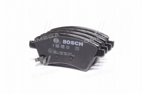 Колодка торм. диск. FIAT SEDICI 06- передн. Bosch 0 986 495 101 (фото 1)