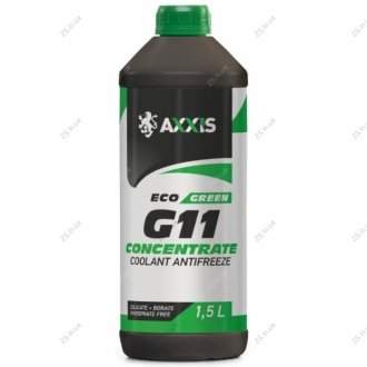 Антифриз концентрат ECO -80C GREEN G11 1,5л < > AXXIS P999-G11Gr ECO 1,5