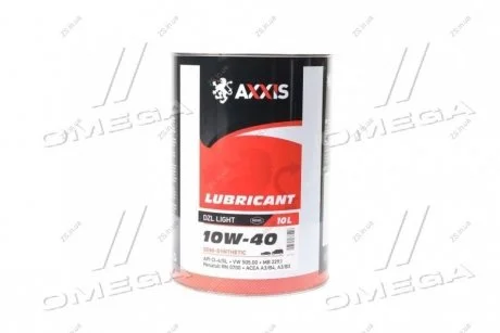 Масло моторн. 10W-40 DZL Light (Канистра 10л) AXXIS Ax-1005