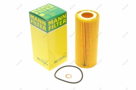 Фильтр масляный двигателя BMW 2.5-3.5 D 03- (MANN) MANN-FILTER HU721/4X