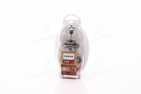Лампа фарная (набор) H4 12V 60/55W P43t Philips 55473EKKM