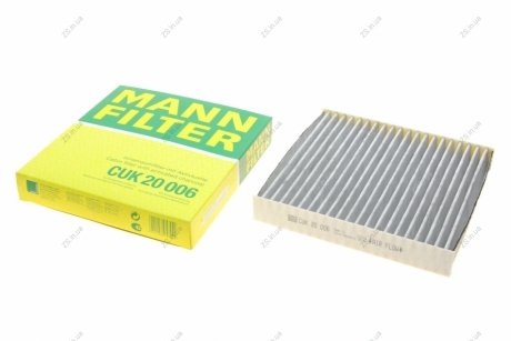 Фільтр салону FIAT 500, PANDA 07 - вугільний (MANN) MANN-FILTER CUK20006