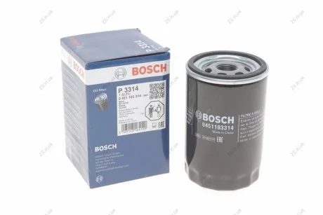 Фільтр масляний двигуна AUDI, SKODA, VW Bosch 0451103314