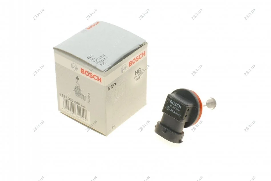 Лампа накаливания H8 12V 35W PGJ19-1 ECO (пр-во) Bosch 1987302805 (фото 1)