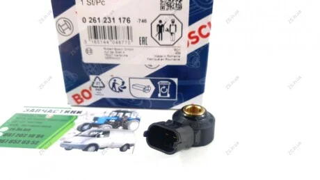 Датчик детонации ГАЗ,УАЗ ЕВРО-3 (покупн. ГАЗ)снг Bosch 0261231176
