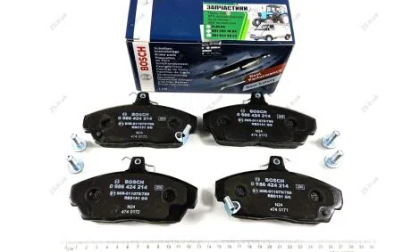 Колодка торм. диск. передн. Газель, Волга Bosch 0 986 424 214