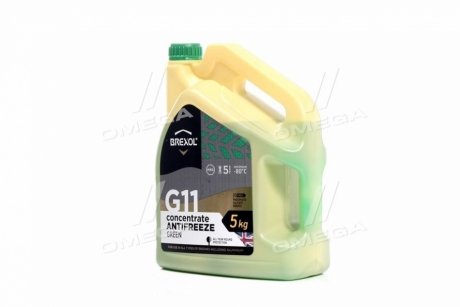 Антифриз <> GREEN CONCENTRATE G11 (-80C) 5kg BREXOL Antf-030 (фото 1)