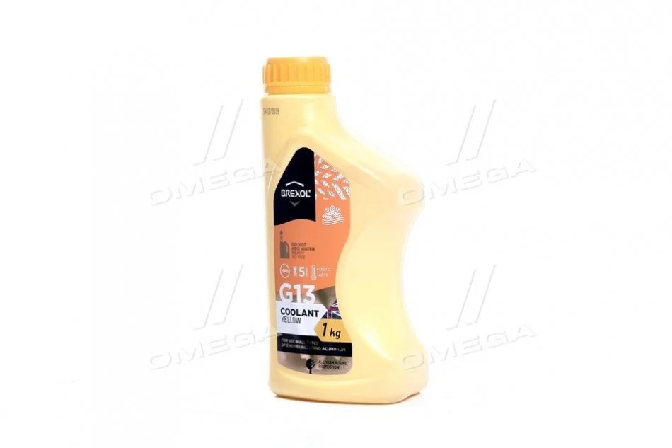 Антифриз YELLOW G13 Antifreeze (желтый) 1kg BREXOL Antf-017 (фото 1)