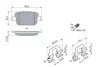 Колодка торм. диск. FORD KUGA задн. Bosch 0 986 494 214 (фото 5)