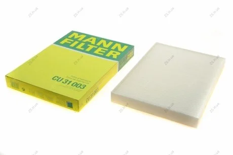 Фільтр салону AUDI A4, Q5 II 15- (MANN) MANN-FILTER CU31003