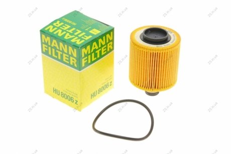 Фільтр масляний двигуна FIAT (MANN) MANN-FILTER HU8006Z