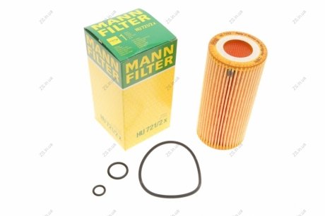 Фильтр масляный двигателя MB (MANN) MANN-FILTER HU721/2X (фото 1)