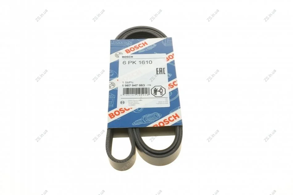 Ремень п-клиновой 6pk1610 (пр-во) Bosch 1 987 947 983 (фото 1)