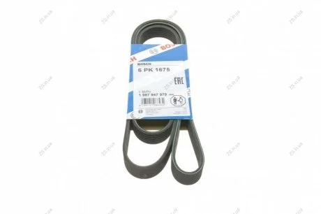 Ремінь п-клиновий 6pk1675 Bosch 1 987 947 979