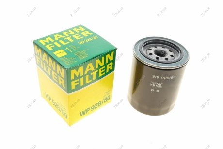 Фильтр масляный двигателя (MANN) MANN-FILTER WP928/80 (фото 1)