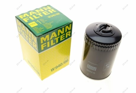 Фільтр масляний двигуна (MANN) MANN-FILTER W940/66 (фото 1)