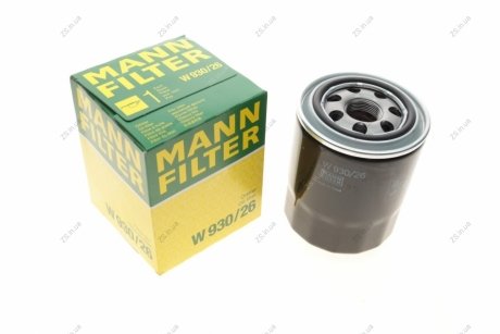 Фильтр масляный двигателя (MANN) MANN-FILTER W930/26