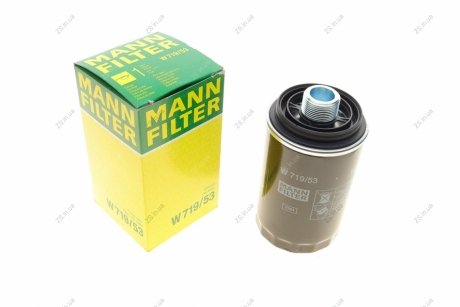 Фильтр масляный двигателя (MANN) MANN-FILTER W719/53 (фото 1)