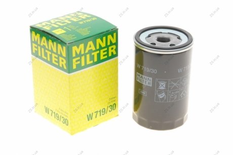 Фильтр масляный двигателя (MANN) MANN-FILTER W719/30 (фото 1)