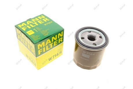 Фильтр масляный двигателя (MANN) MANN-FILTER W714/4